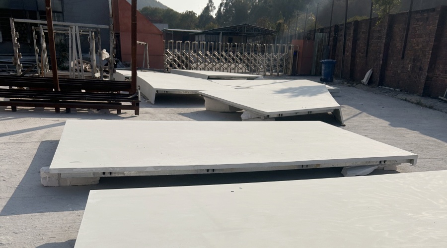 廣清大型工業園廠房UHPC門頭幕墻造型